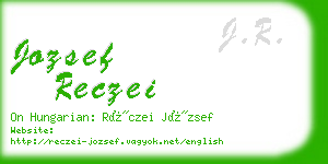 jozsef reczei business card